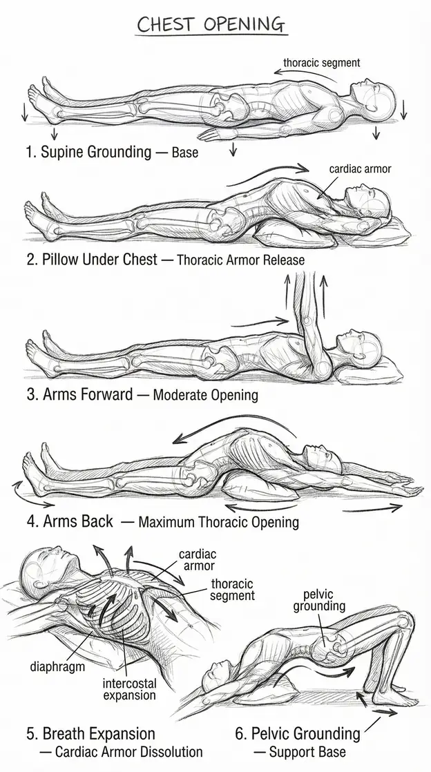 Chest Opening on Cushion exercise posture