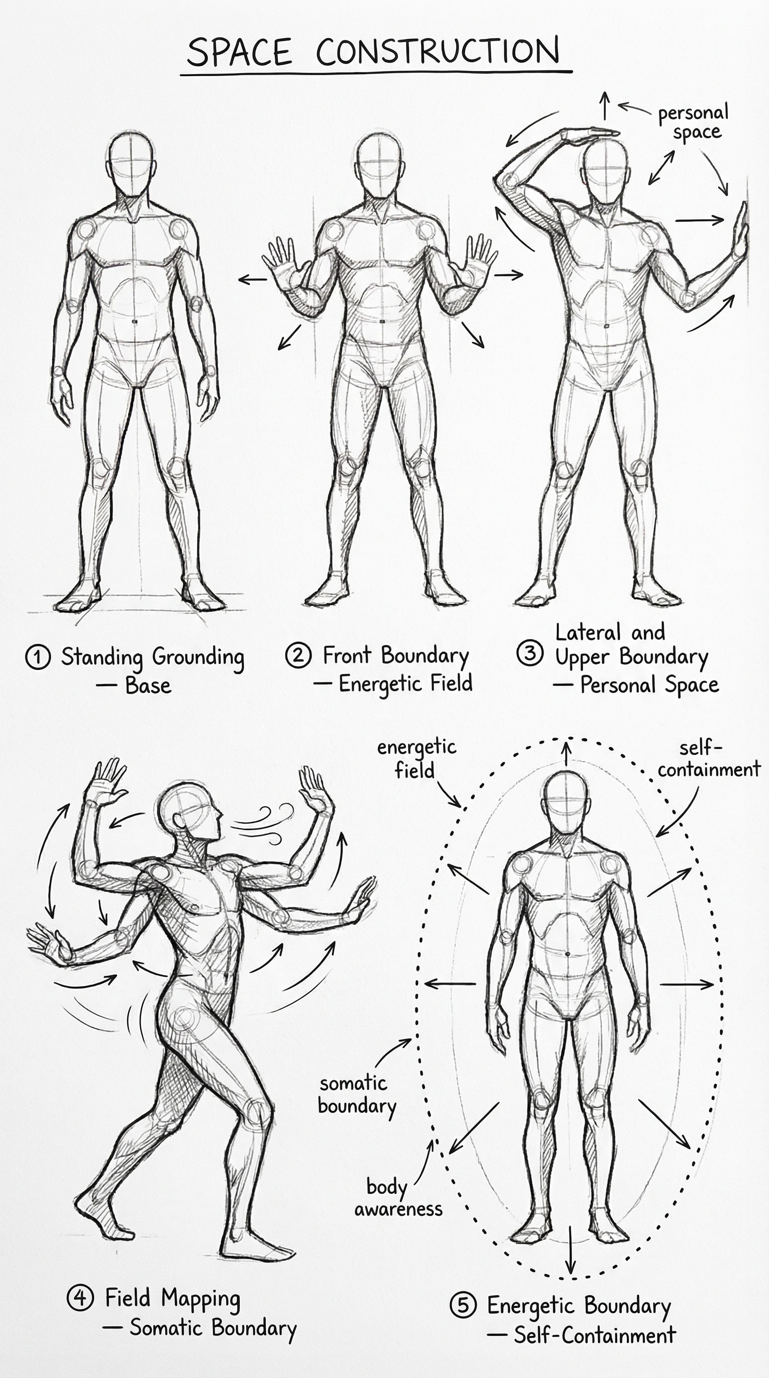 Space Building exercise posture