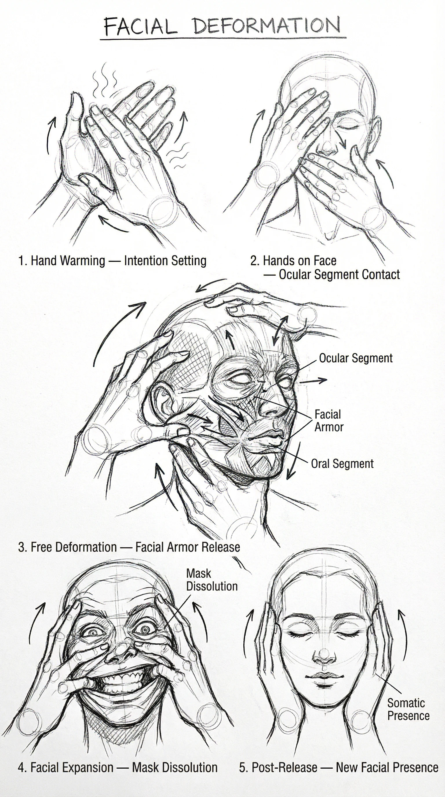 Facial Distortion exercise posture