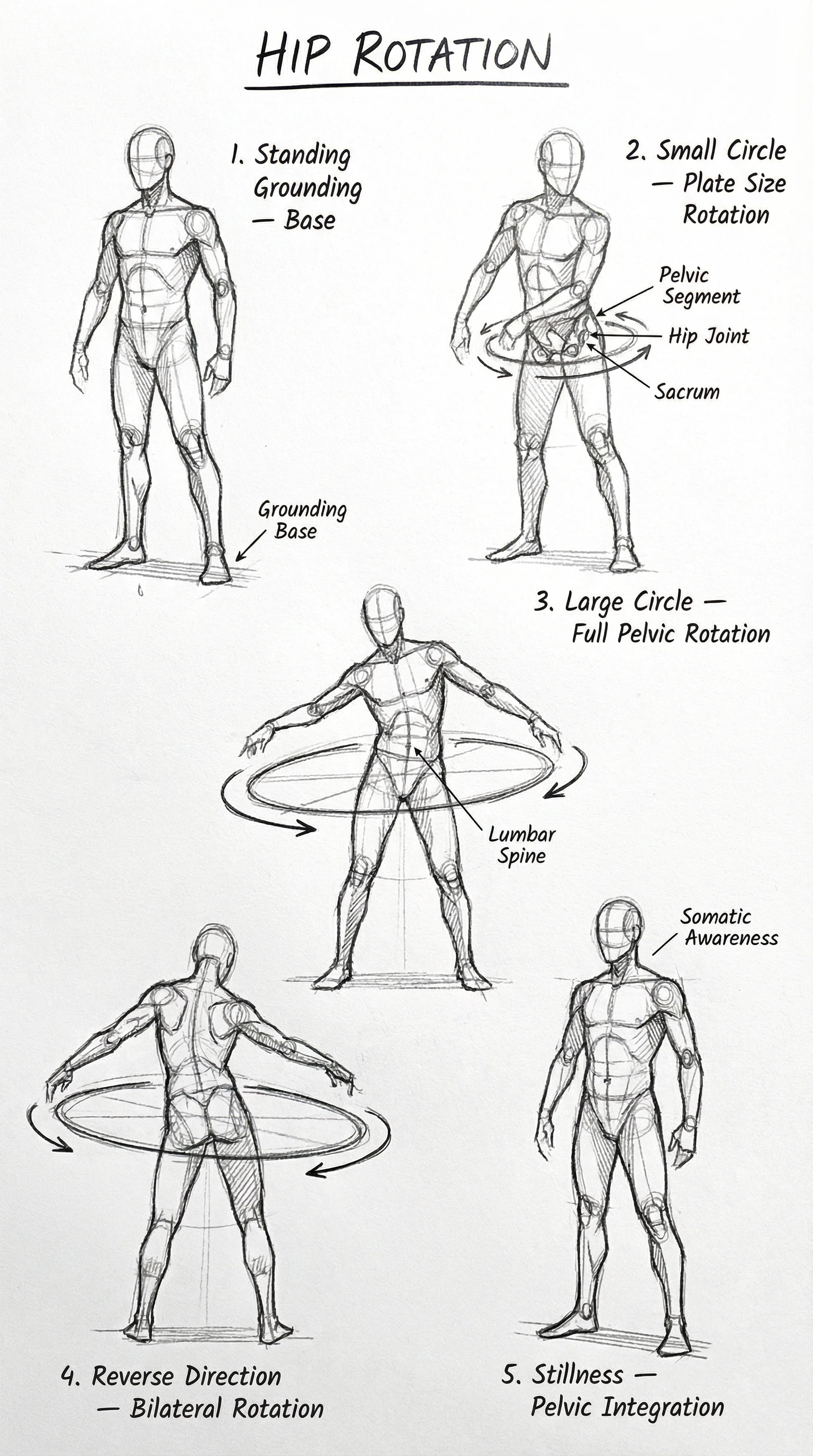 4D Hip Movement exercise posture